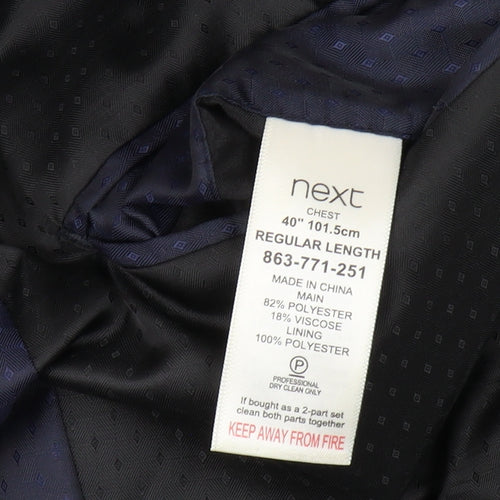 Next Men's Grey Blazer, Size 40R, Excellent Condition