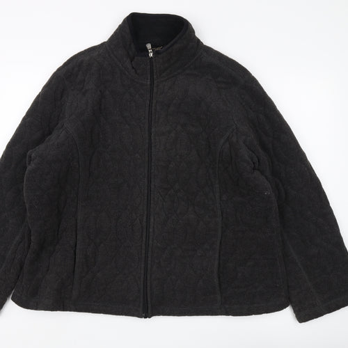 Eivissa Women's Black Quilted Jacket 3XL