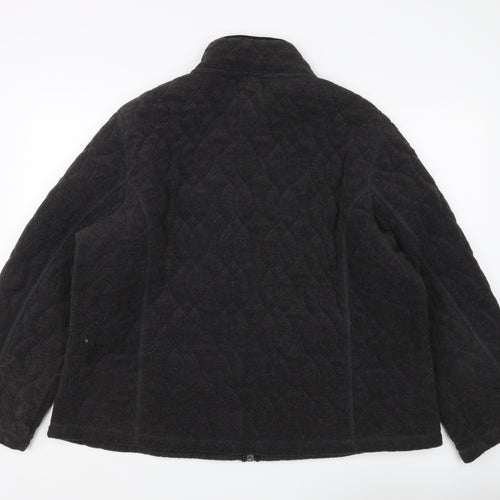 Eivissa Women's Black Quilted Jacket 3XL