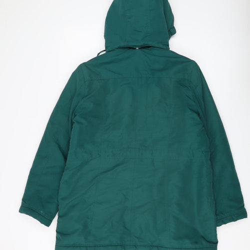 BHS Women's Green Parka Jacket Size 14
