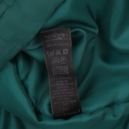 BHS Women's Green Parka Jacket Size 14