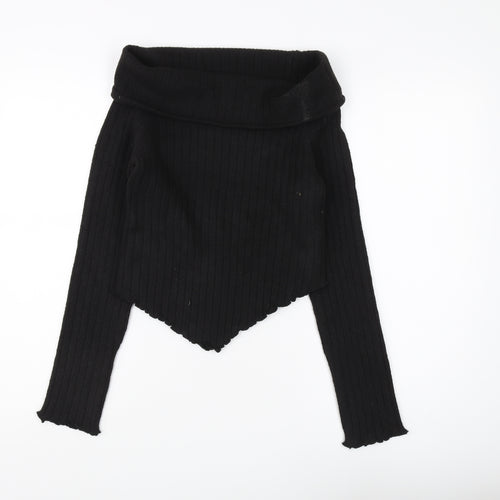 Collusion Women's Black Pullover Jumper, Size 10