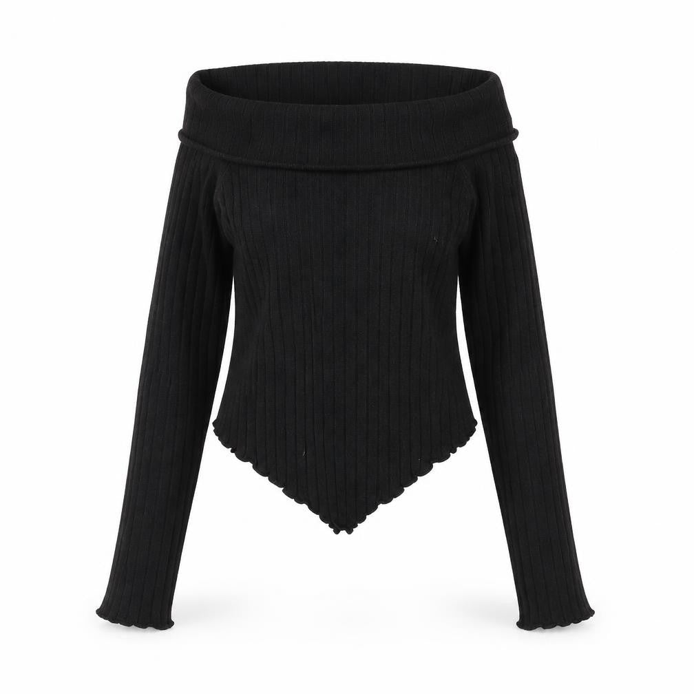 Front view of Collusion Women's Black jumper, size 10