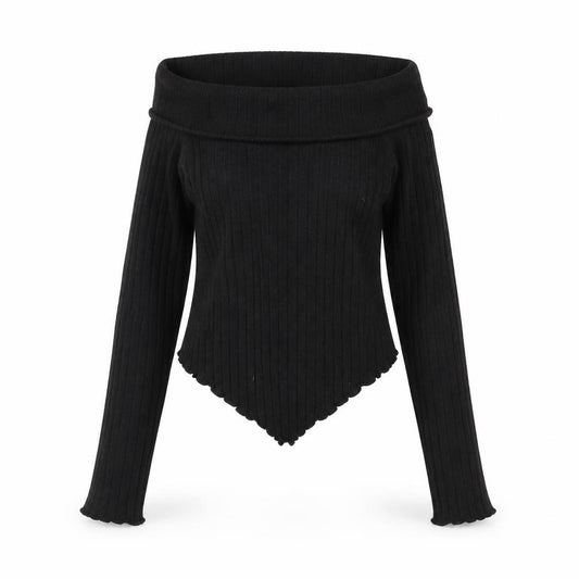 Front view of Collusion Women's Black jumper, size 10