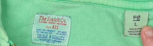 The Scotch Co. Green Full Zip Hoodie - Men's L