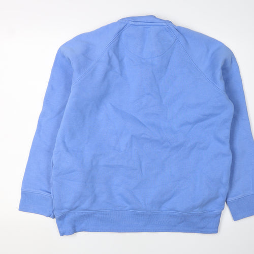 Crew Clothing Women’s Blue Pullover Sweatshirt, Size 14, Logo
