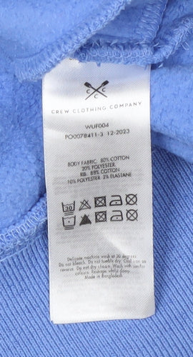 Crew Clothing Women’s Blue Pullover Sweatshirt, Size 14, Logo