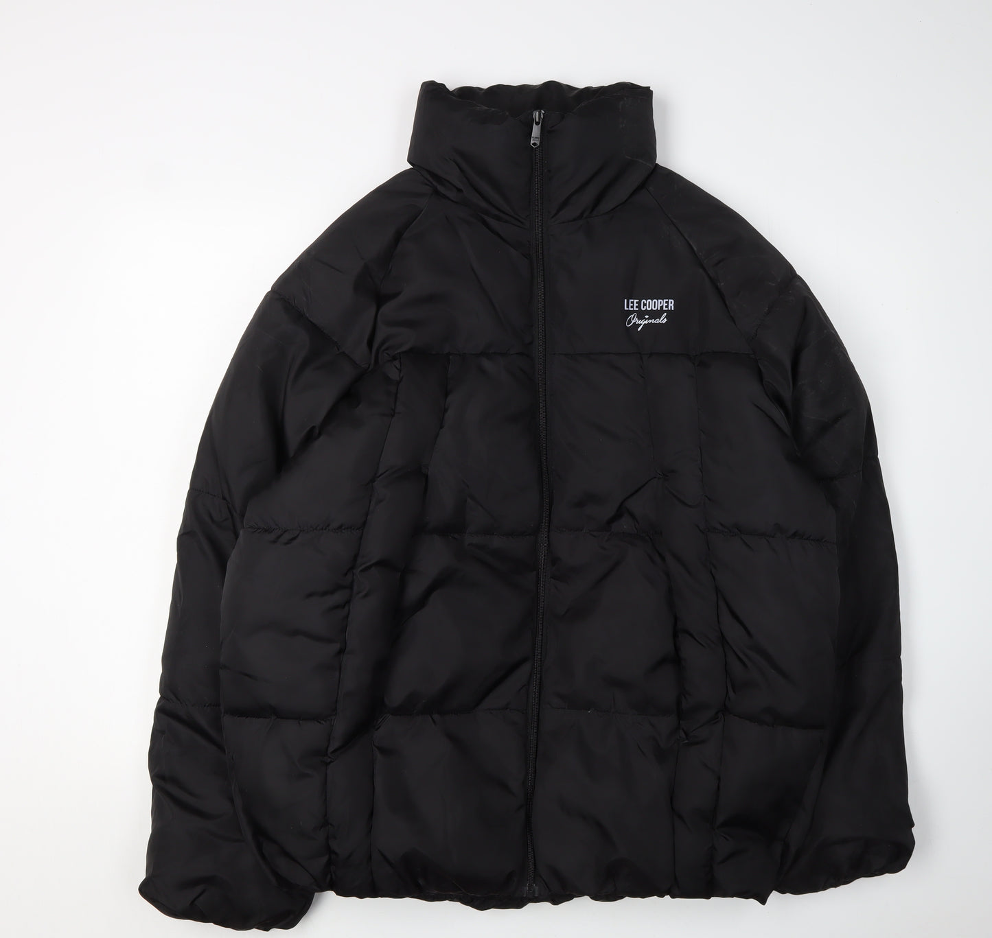 Lee Cooper Men's Black Puffer Jacket, Size M