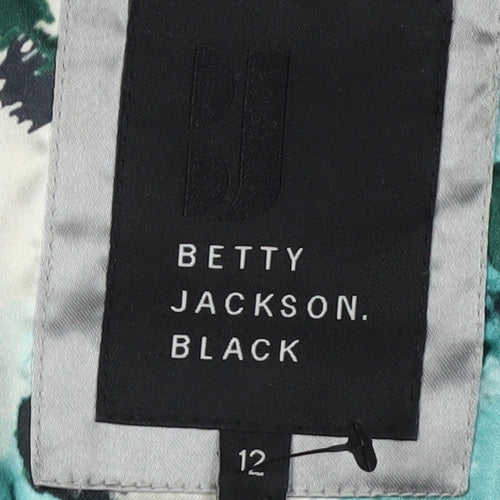 Betty Jackson Black Women's Grey Overcoat Size 12