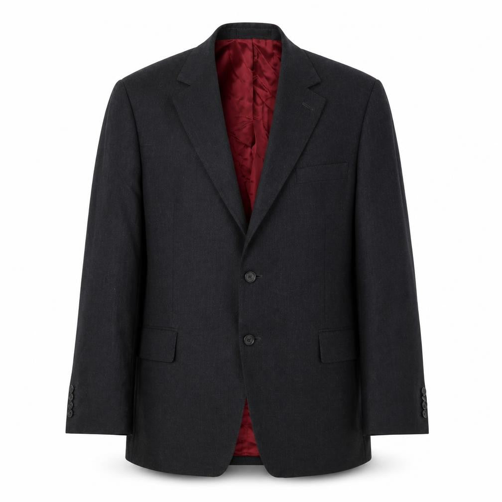 Front view of Bladen Men's Black Wool Blazer, size 42R, Formal Wear