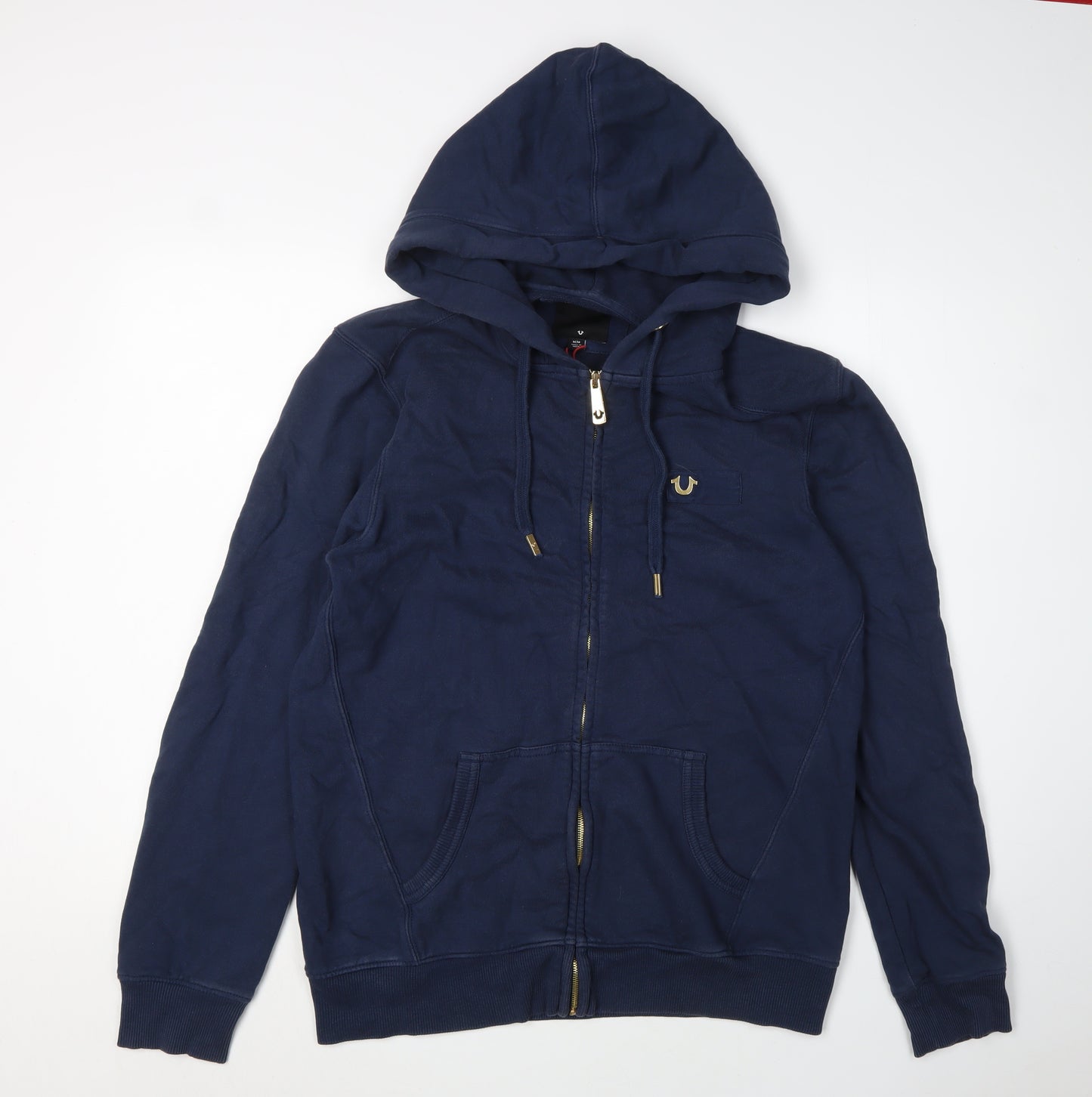 True Religion Men's Blue Full Zip Hoodie M