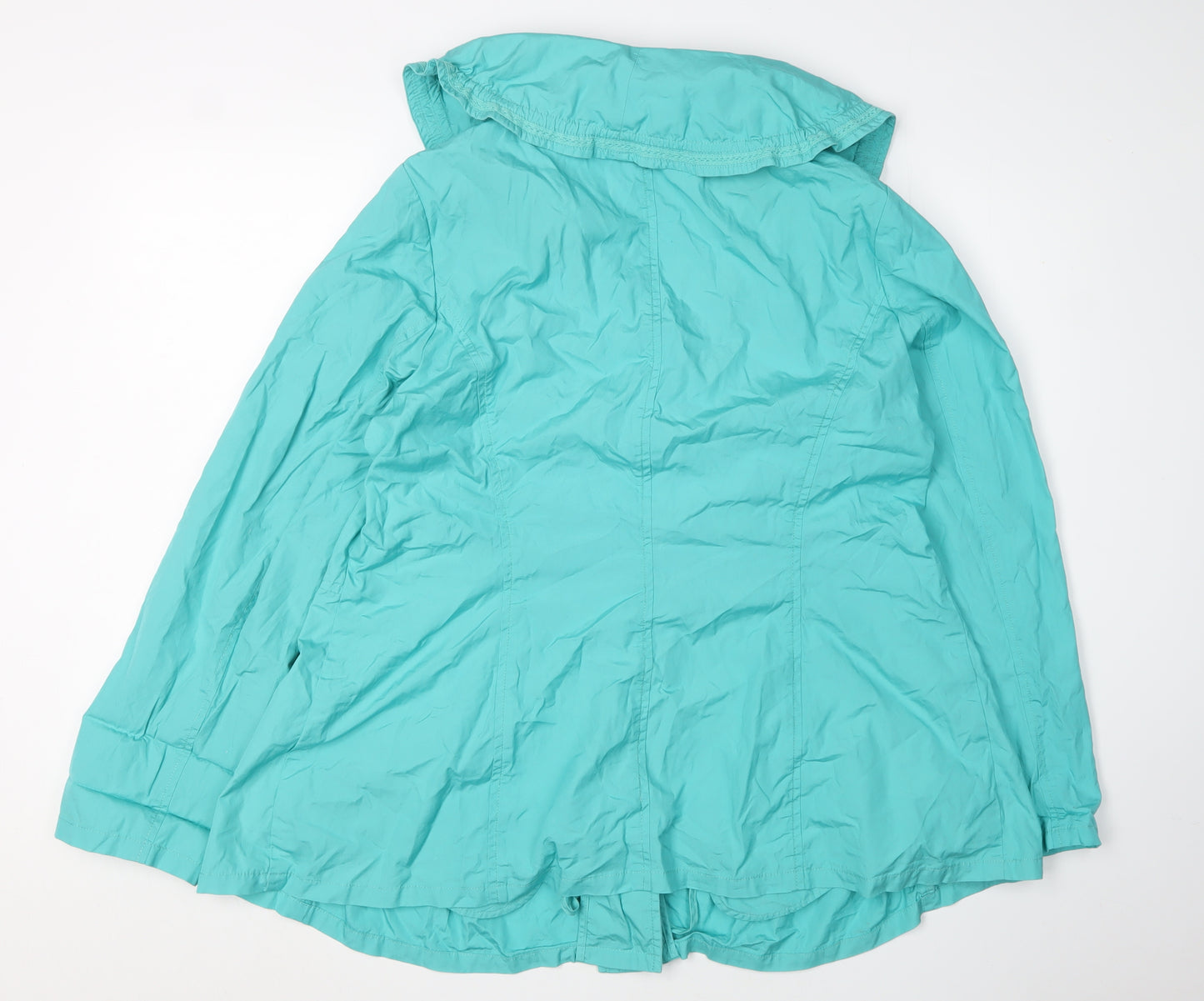 Per Una Women's Green Cotton Jacket, Size 20, Casual Style