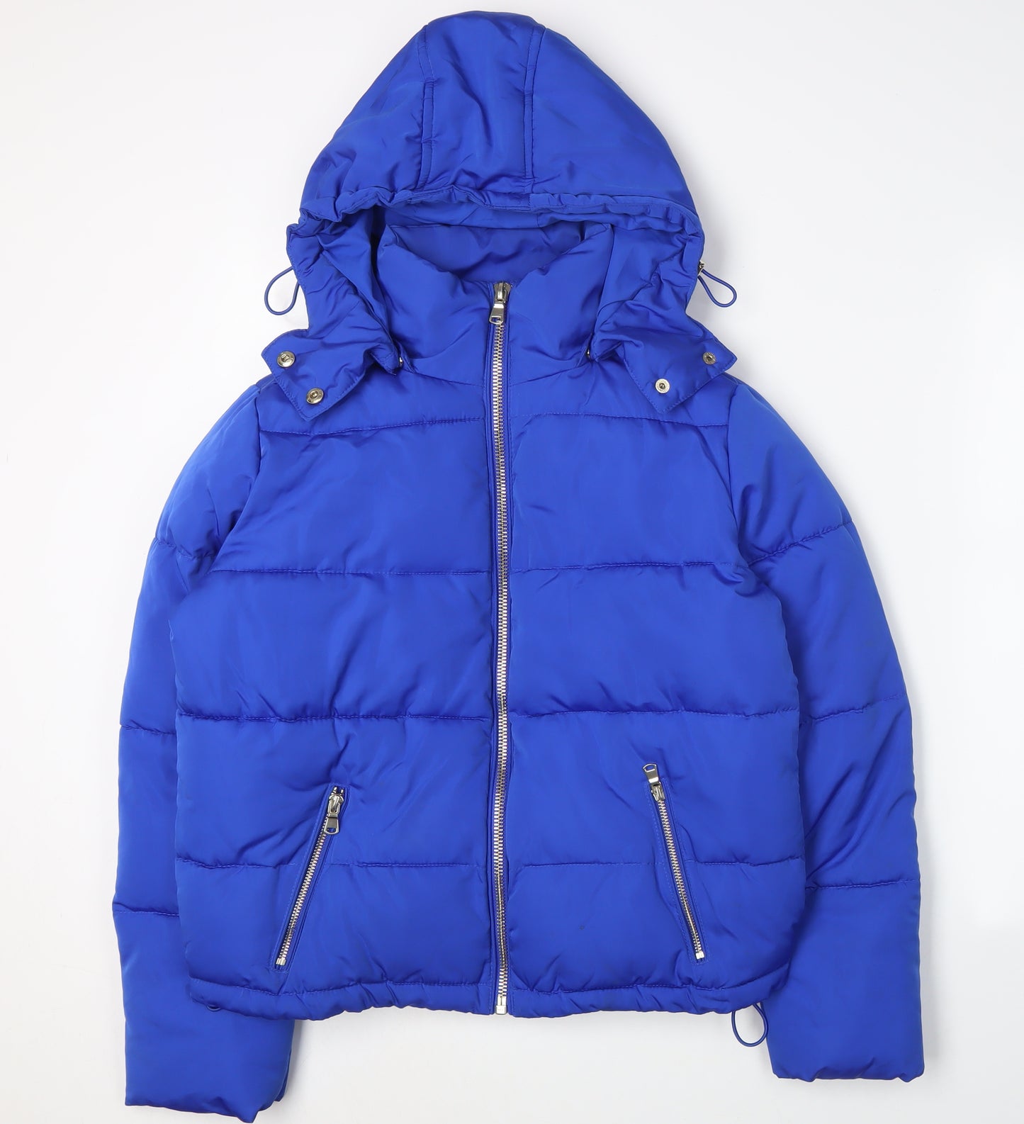 Miss Selfridge Blue Puffer Jacket - Womens Size 4, Casual, Winter