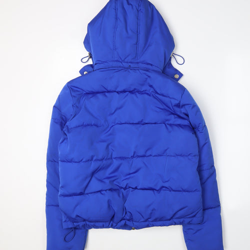 Miss Selfridge Blue Puffer Jacket - Womens Size 4, Casual, Winter