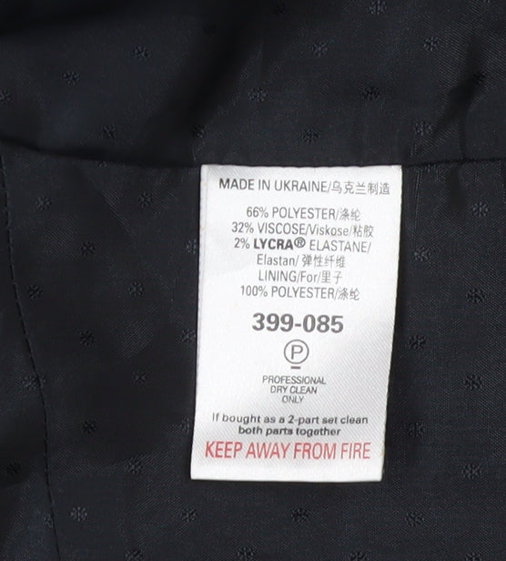 Next Women's Black Regular Fit Suit Jacket Size 14