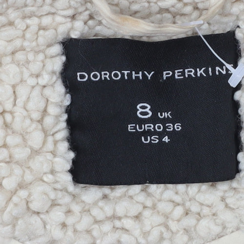 Dorothy Perkins Women's Beige Mid-Length Coat Size 8