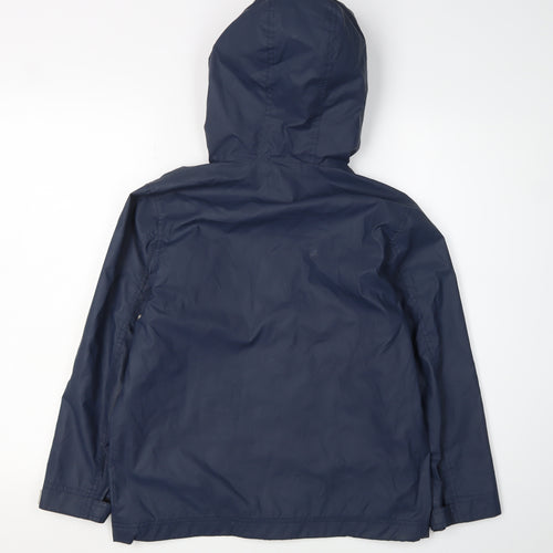 Boys Diggerland Blue Rain Coat, Hooded, 9-10 Years, Lightweight Jacket