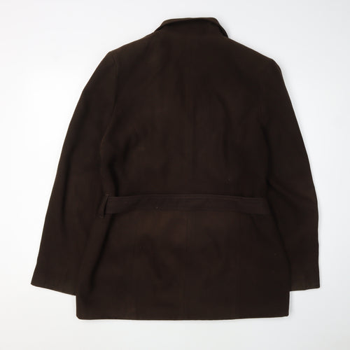 Charlotte Halton Women's Brown Belted Jacket, Size 16