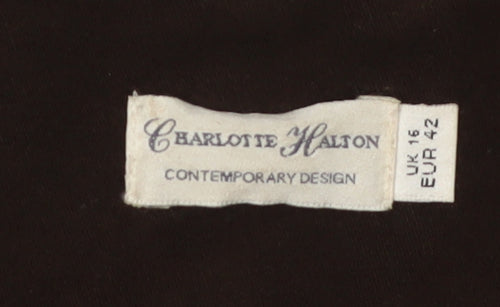 Charlotte Halton Women's Brown Belted Jacket, Size 16