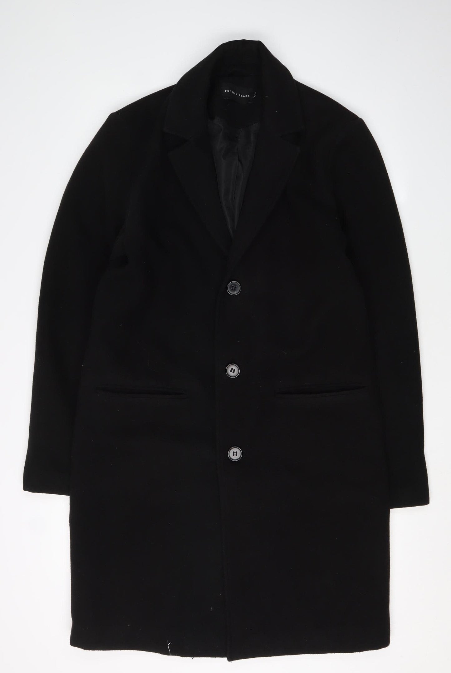 Process Black Women's Black Mid-Length Overcoat