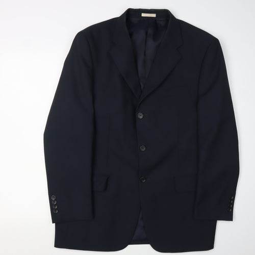 Greenwoods Men's Black Suit Jacket, Size 42R