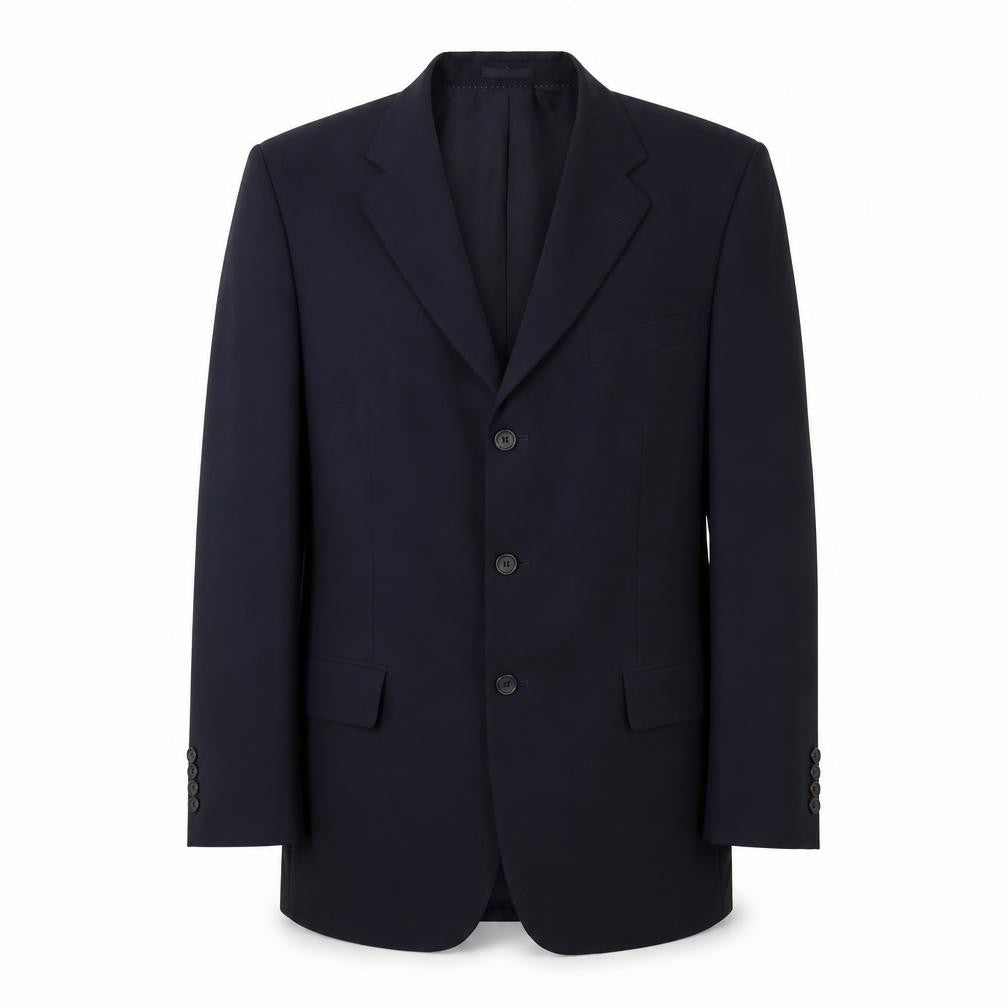 Front view of Greenwoods Men's Black Suit Jacket, size 42R