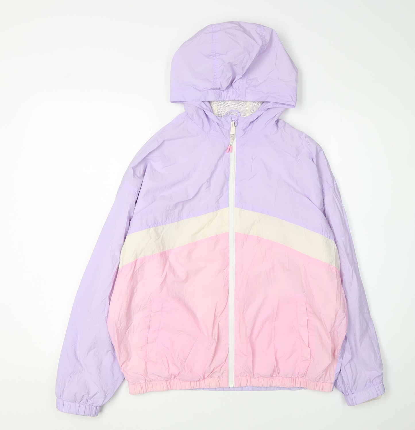 Marks and Spencer Girls Multicoloured Windbreaker Jacket 13-14 Years