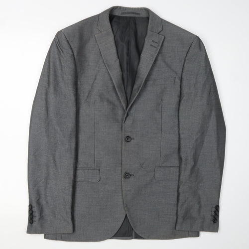 Next Men's Grey Suit Jacket, Size 38R, Formal Wear