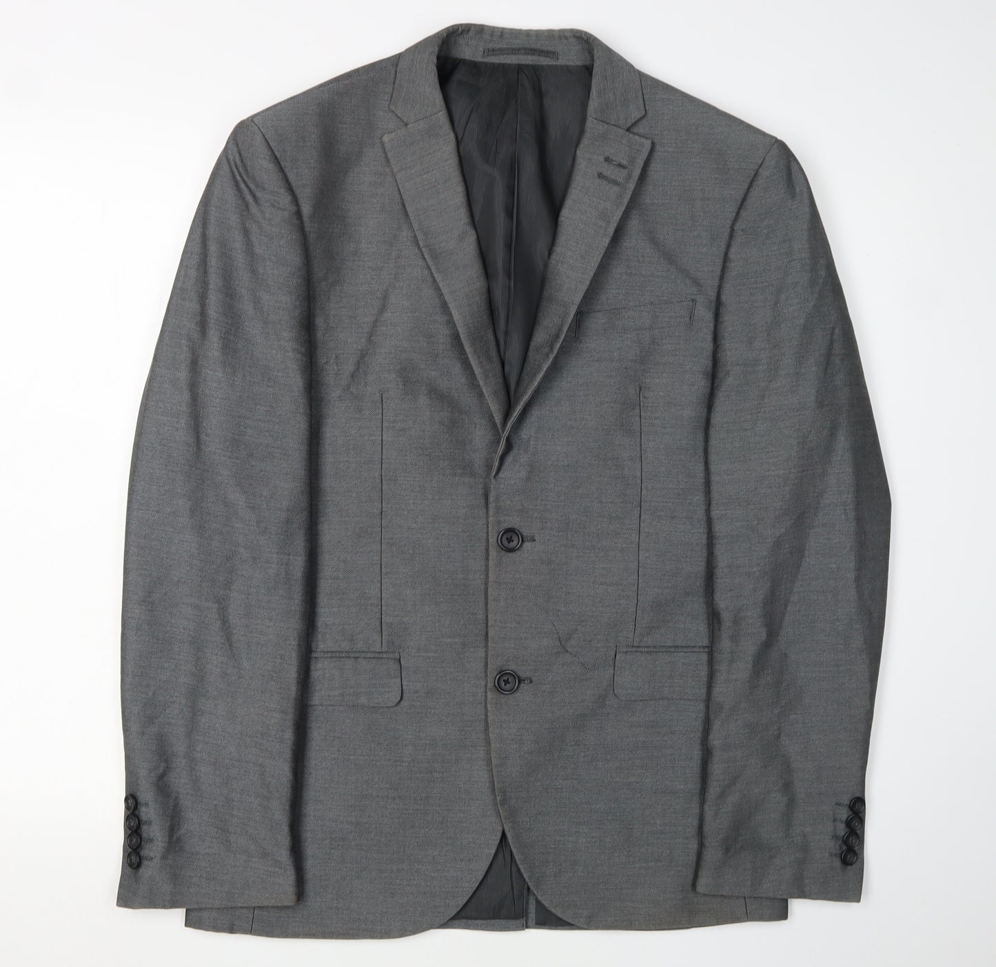 Next Men's Grey Suit Jacket, Size 38R, Formal Wear