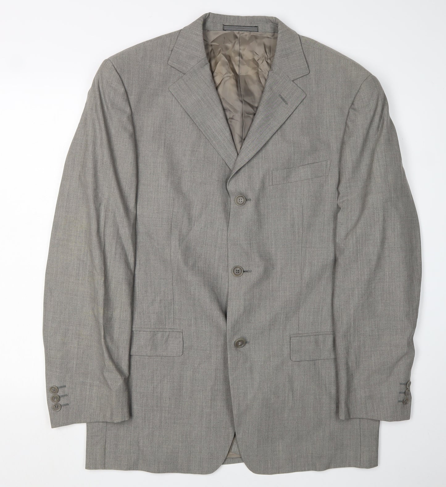 Loewe Madrid Men's Grey Blazer, Size 40L, Classic Style