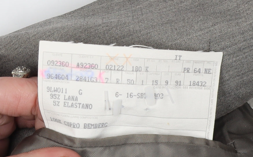 Loewe Madrid Men's Grey Blazer, Size 40L, Classic Style