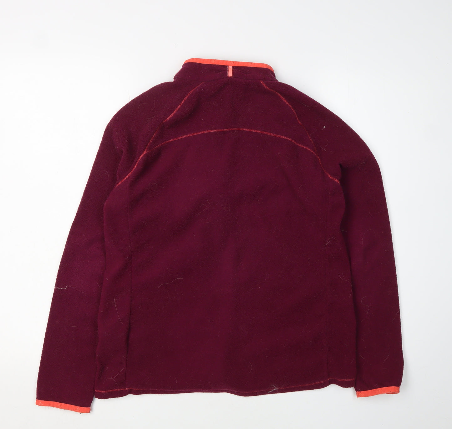 Decathlon Girls Red Fleece Jacket Mid-Length 14 Years