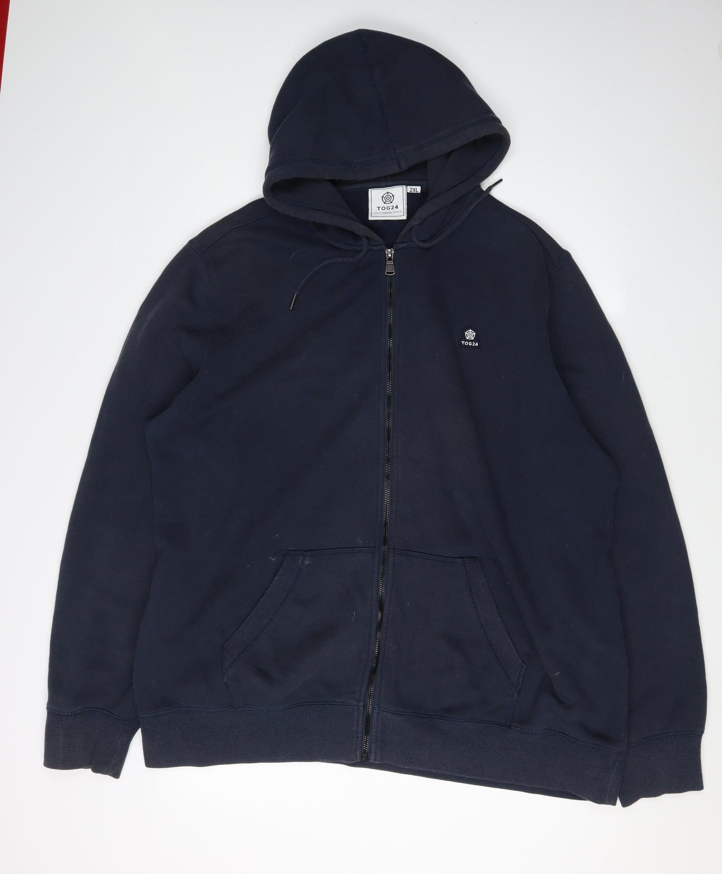 TOG24 Men's Blue Full Zip Hoodie 2XL Regular