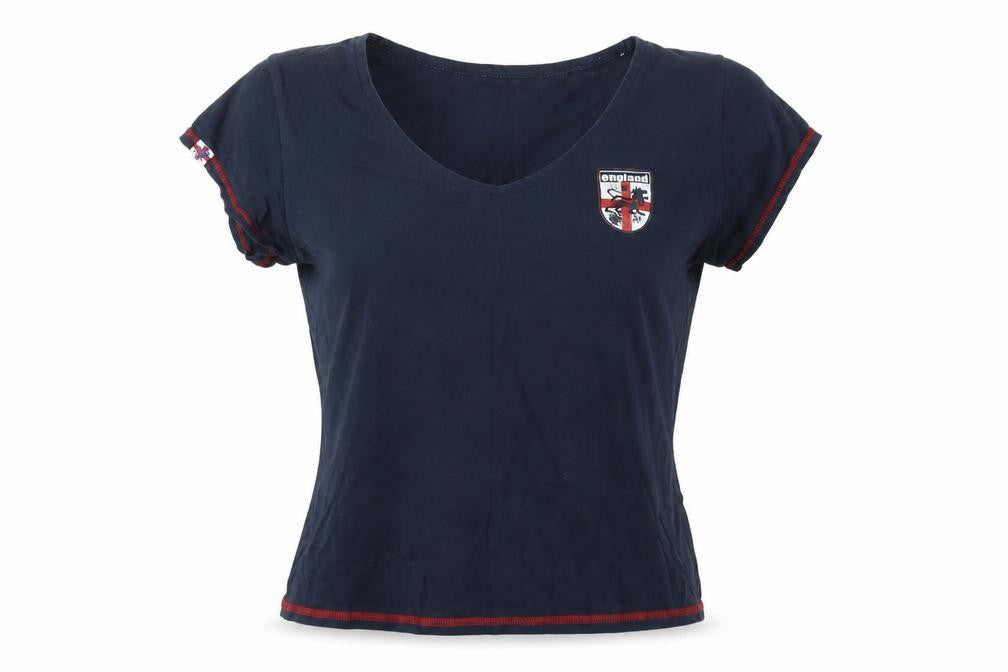 Apple Lane Women's Blue T-Shirt Size 12 Casual