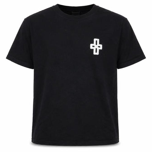 Russell Men's Black Angel Graphic T-Shirt, Size 12