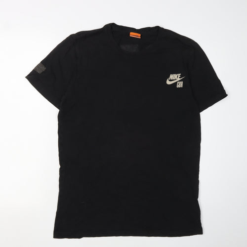 Nike Men's Black Medium Regular Fit Cotton T-Shirt