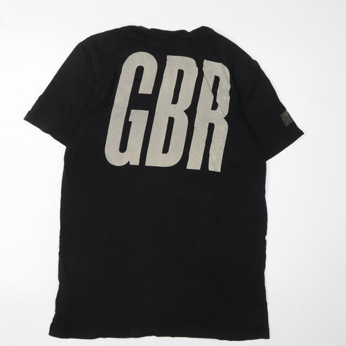 Nike Men's Black Medium Regular Fit Cotton T-Shirt