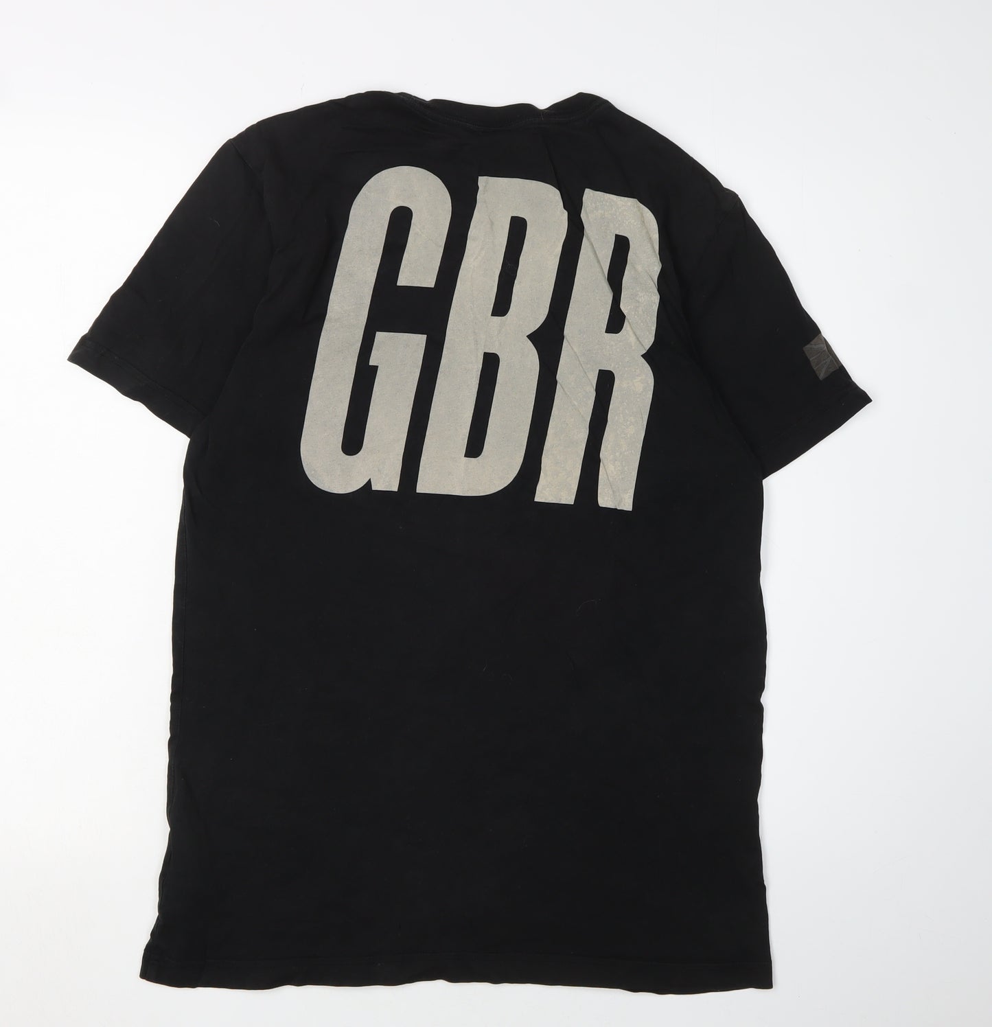Nike Men's Black Medium Regular Fit Cotton T-Shirt