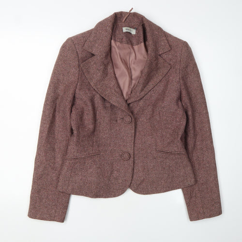 MK One Women's Brown Tweed Blazer Size 12