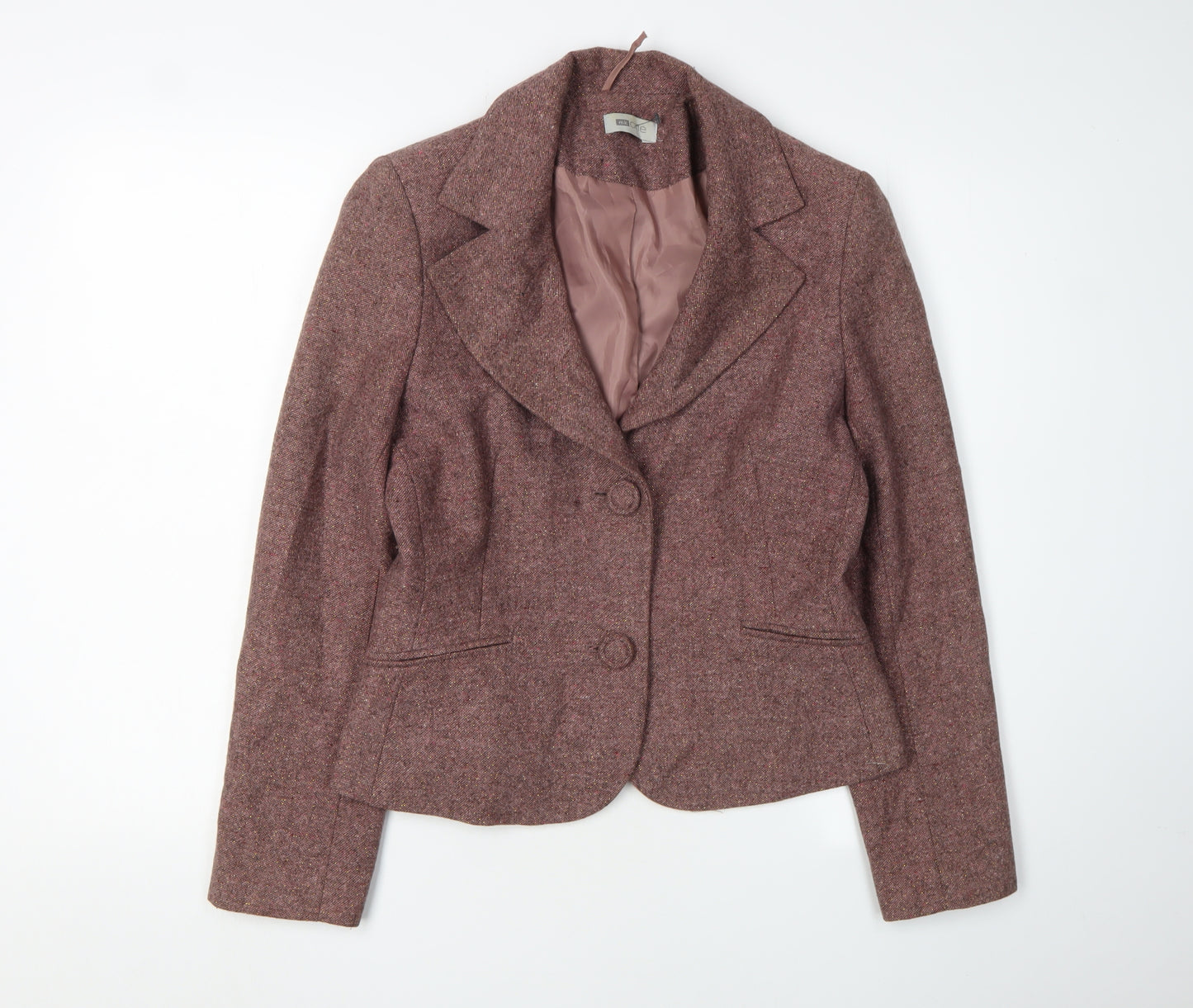 MK One Women's Brown Tweed Blazer Size 12