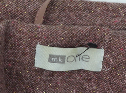 MK One Women's Brown Tweed Blazer Size 12