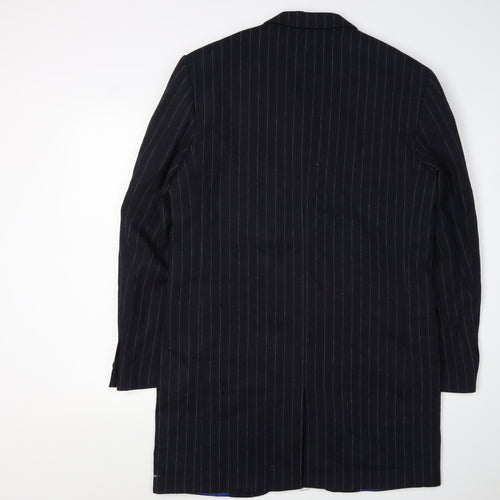 Parkes Men's Black Striped Blazer Medium Long