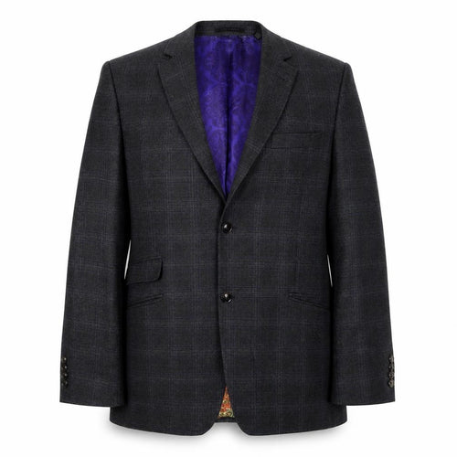 Ted Baker Men's Grey Check Blazer, Size 42R