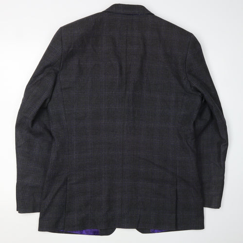 Ted Baker Men's Grey Check Blazer, Size 42R