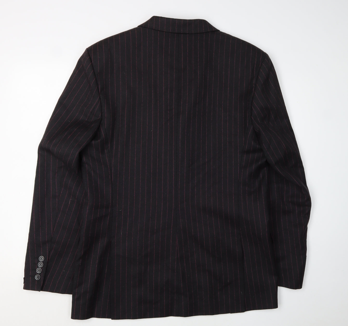 French Connection Men's Black Striped Blazer Size 42