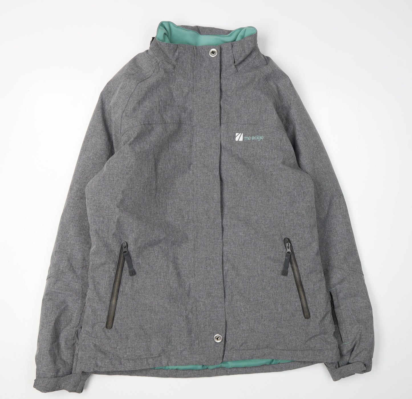 The Edge Women's Grey Polyester Jacket Size 16