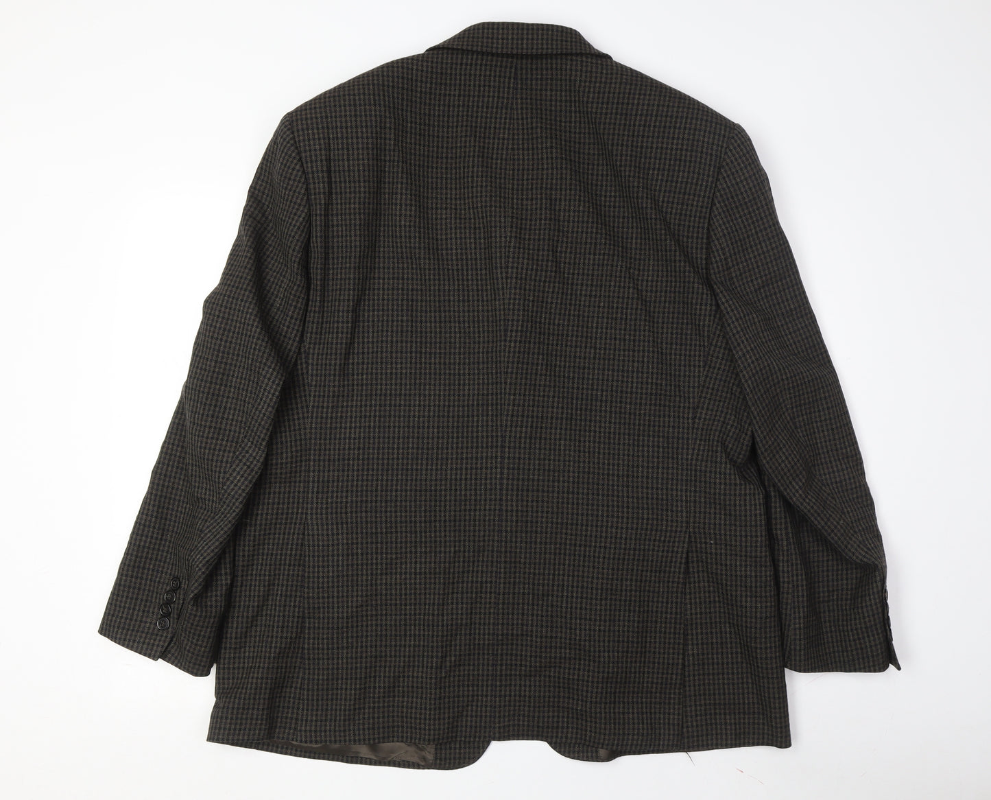 Marks and Spencer Men's Brown Check Blazer 44R