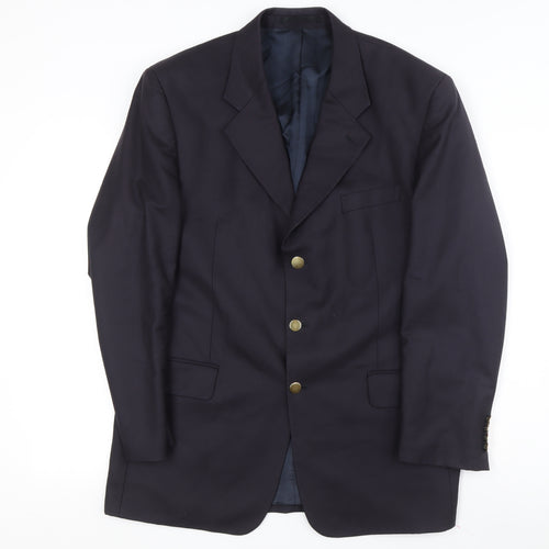 Lipman and Sons Men's Blue Blazer, Size 42R, Regular Fit