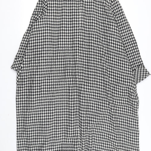 The Seamstress Women's Black Checked Overcoat Size M