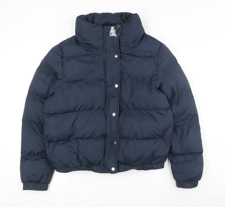 Brave Soul Women's Blue Puffer Jacket Size 14 - Winter Essential